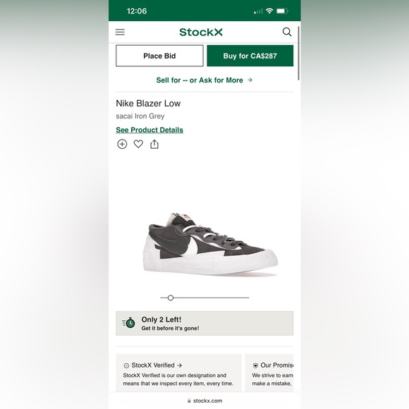 Nike Blazer Sacai - Picture 6 of 6